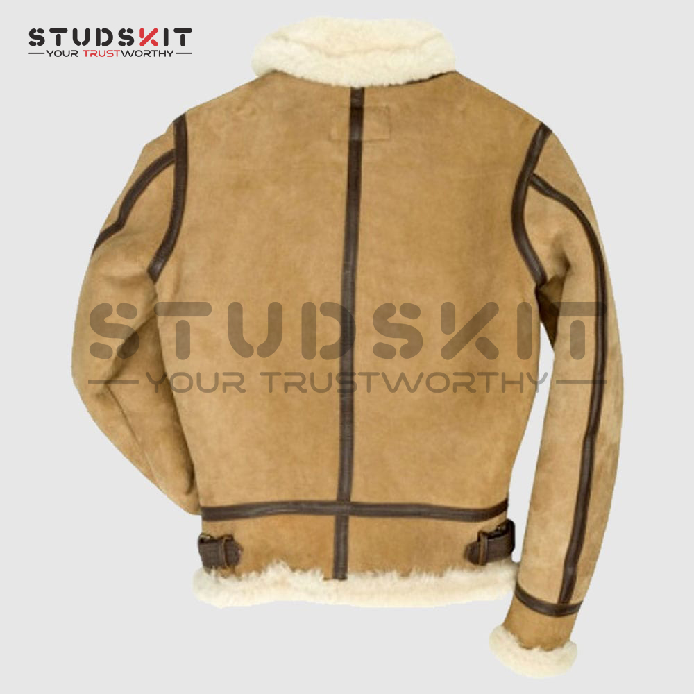 B-3 Bomber Suede Leather Jacket