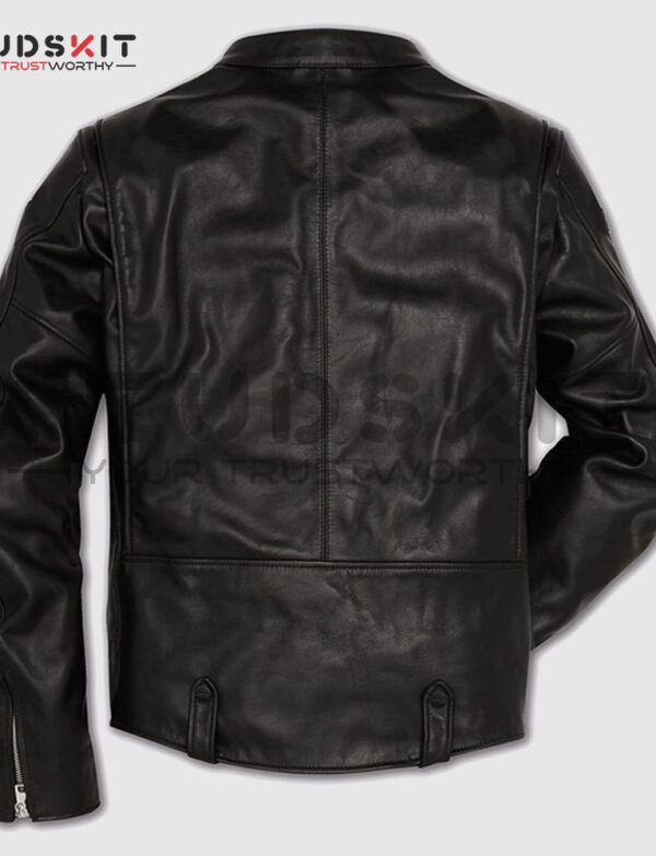 Black Café Racer Leather jacket