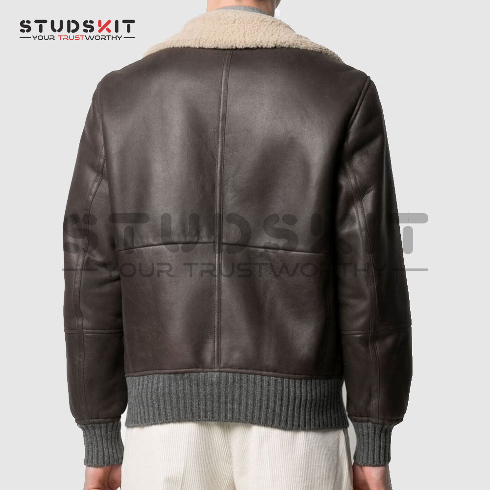 Brunello Cucinelli aviator leather jacket Sheepskin Jacket