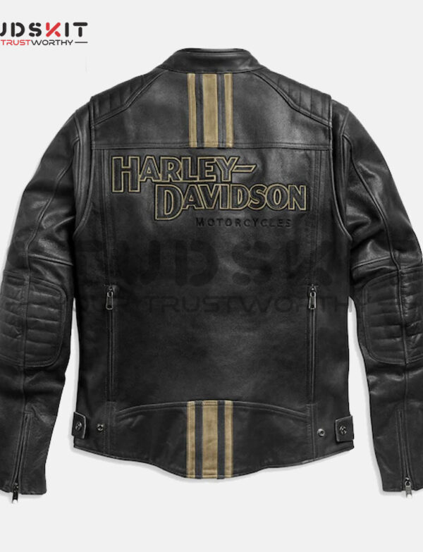 Genuine High Quality Black Harley Davidson Leather Jacket