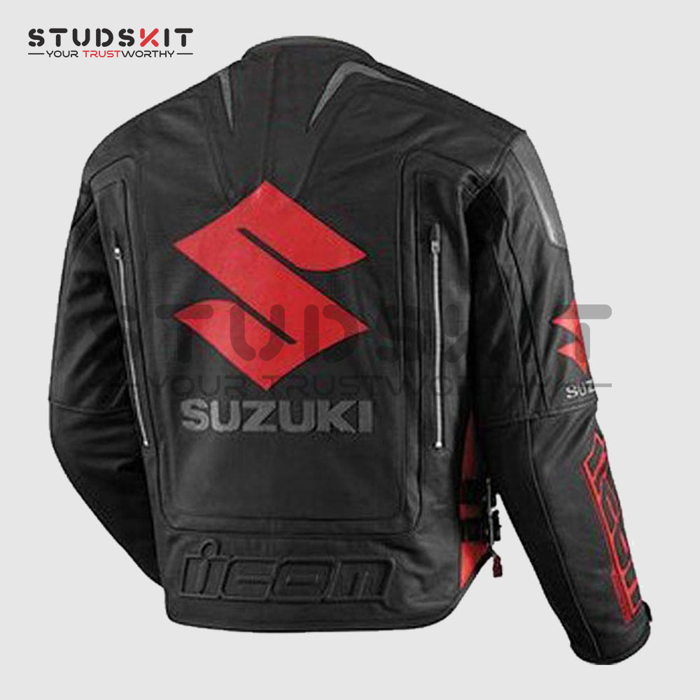 High Quality Suzuki Motorbike Motogp Leather Jacket