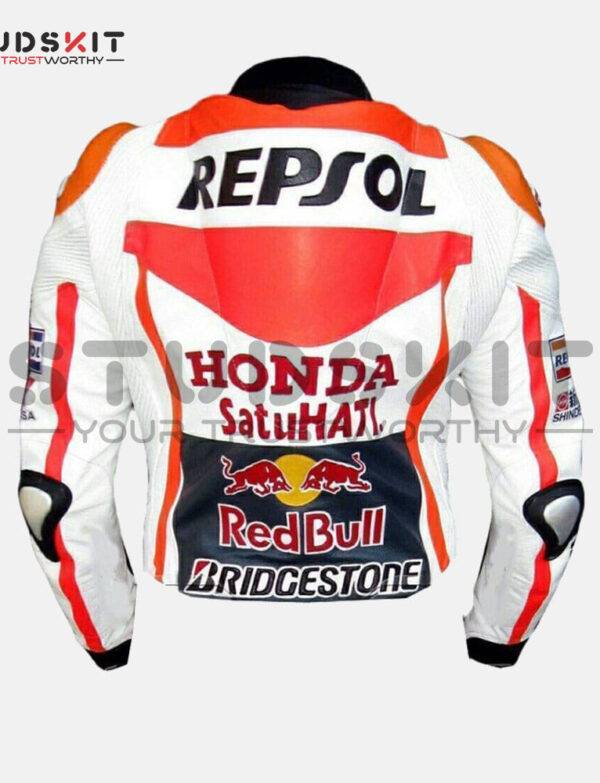 Honda Repsol One Heart Racing Motorbike Motogp Leather Jacket
