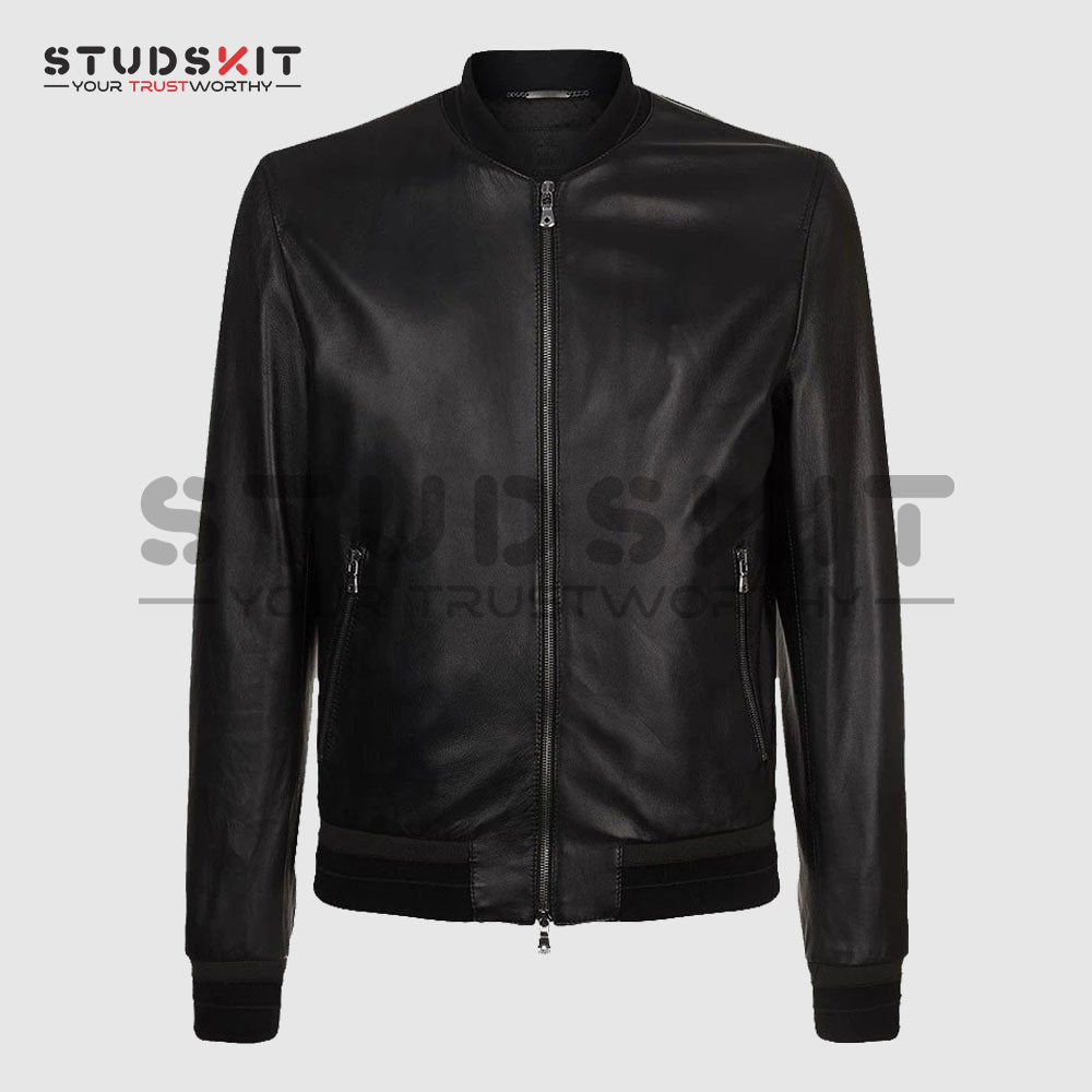 Leather Lambskin Bomber Jacket of Dolce & Gabbana