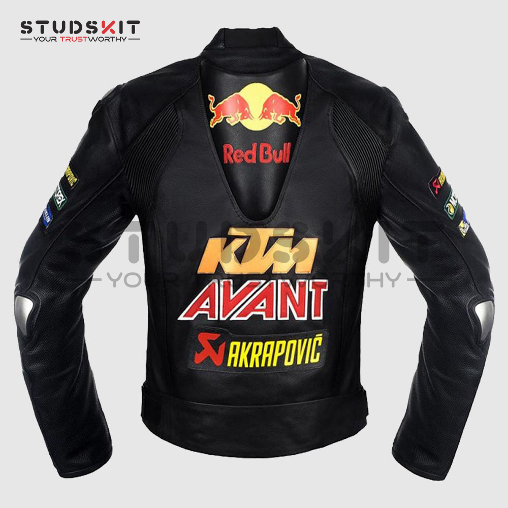 Men’s KTM Red Bull Motorcycle Racing Leather Jacket
