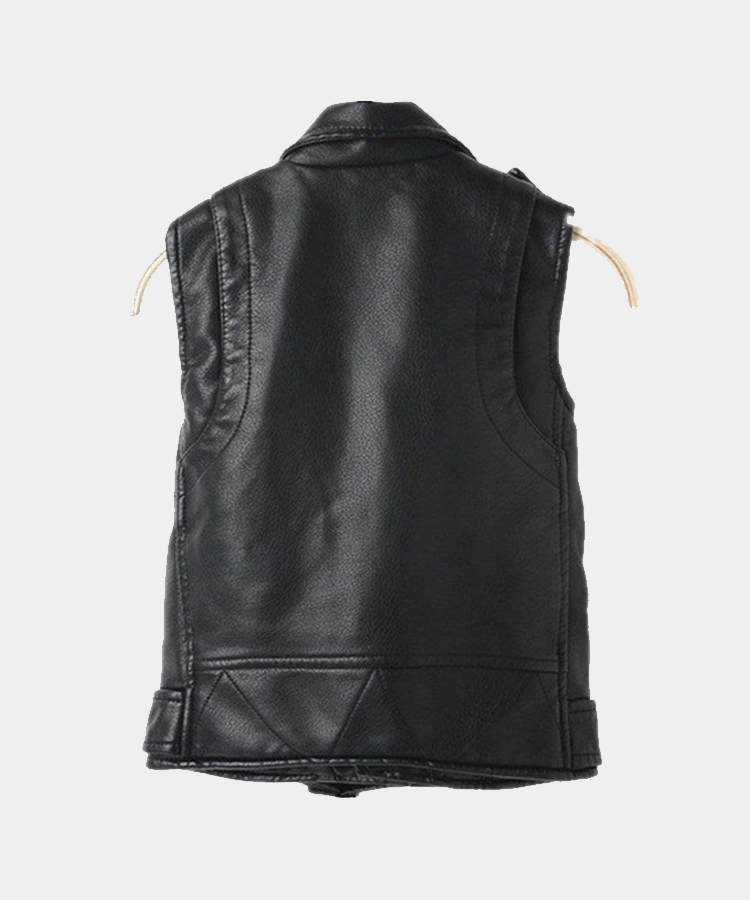 Real leather Motorcycle Dress Casual Boys Joker Vest